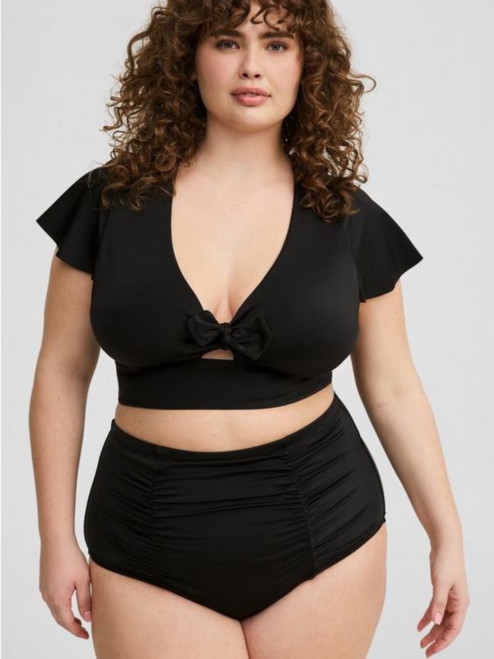 Torrid High-Rise Ruched Swim Bottom - Picture 3 of 8